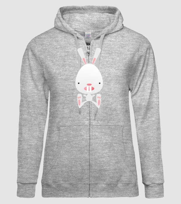 iepuraș model gri pe tricou