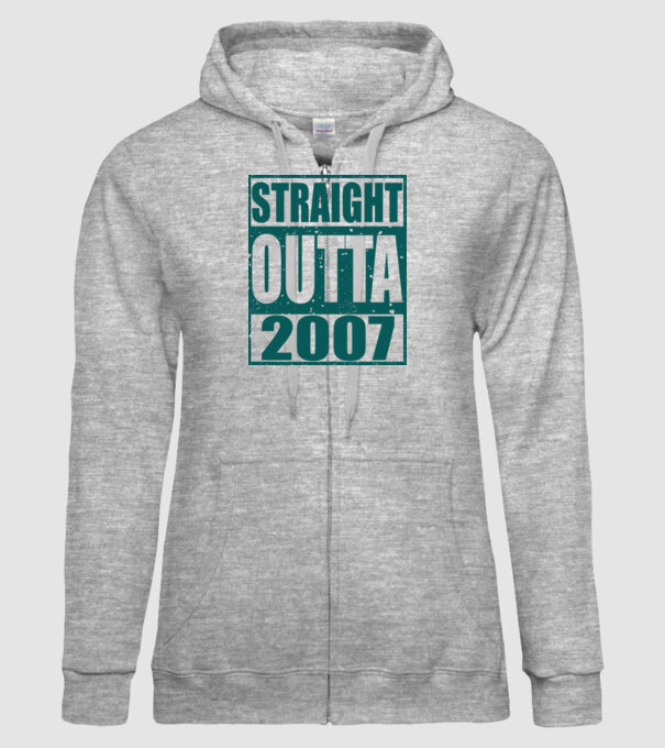 Straight Outta - 2007 model gri pe tricou