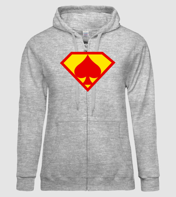 Supersportiv JUCĂTOR DE POKER model gri pe tricou