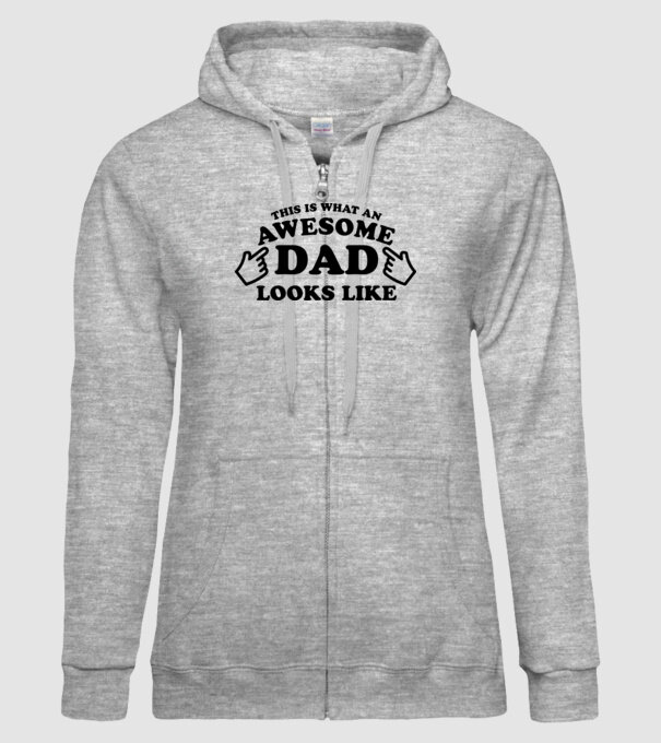 This is how an awesome Dad looks like! model gri pe tricou