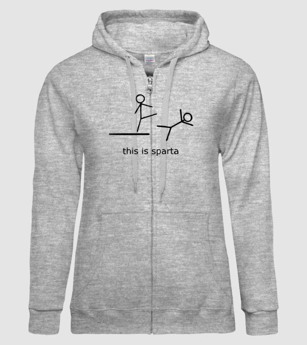 this is sparta model gri pe tricou