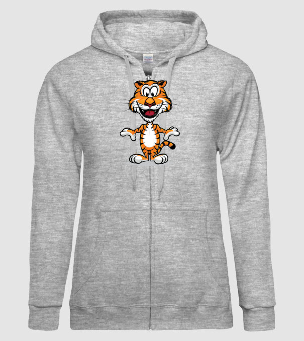 tigru model gri pe tricou