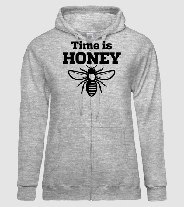 Time is honey model gri pe tricou