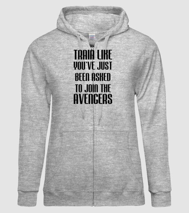 Train like youve just been asked model gri pe tricou