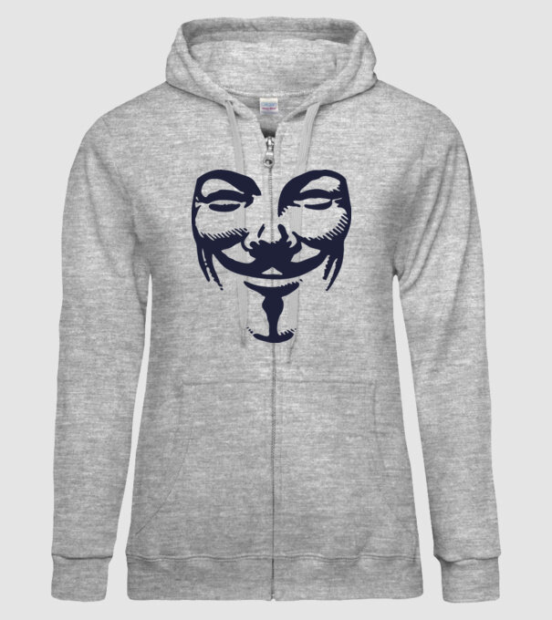 vendetta mask model gri pe tricou