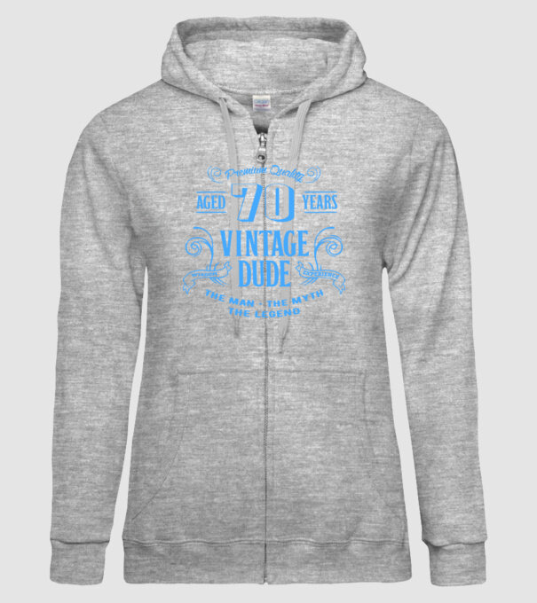 Vintage Dude - 70 model gri pe tricou