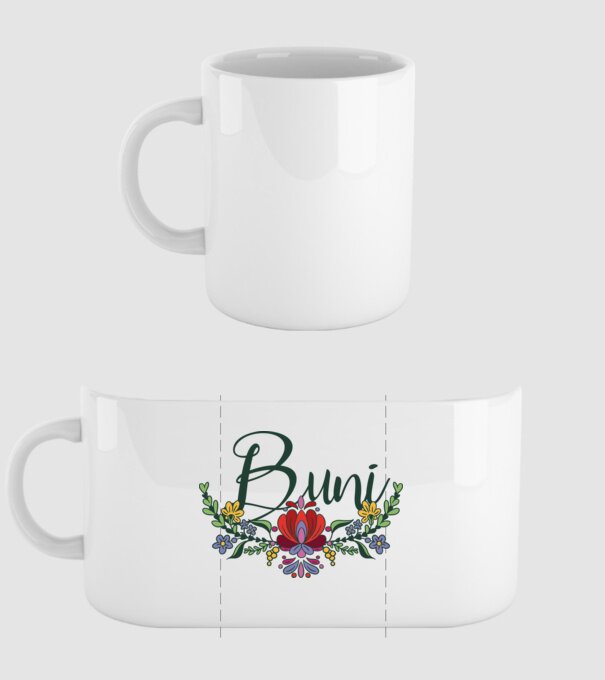 Buni model alb pe tricou