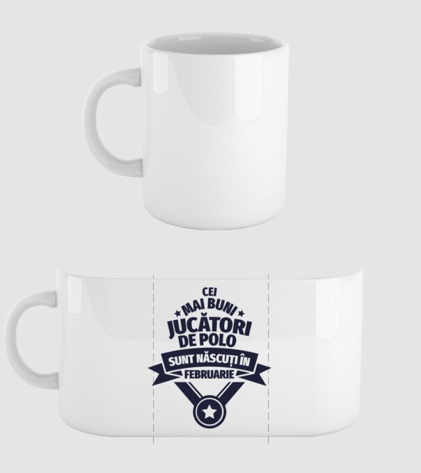 Cei mai buni jucători de polo sunt născuți în Februarie model alb pe tricou