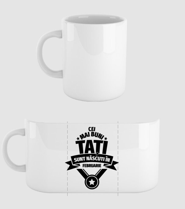 Cei mai buni Tați sunt născuți în martie. model alb pe tricou