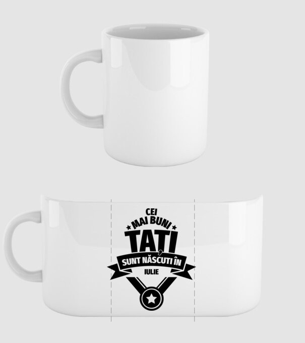Cei mai buni Tați sunt născuți în martie. model alb pe tricou