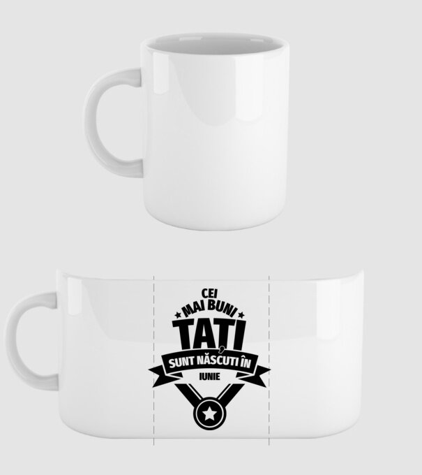 Cei mai buni Tați sunt născuți în martie. model alb pe tricou