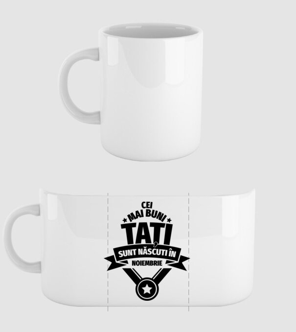 Cei mai buni Tați sunt născuți în martie. model alb pe tricou
