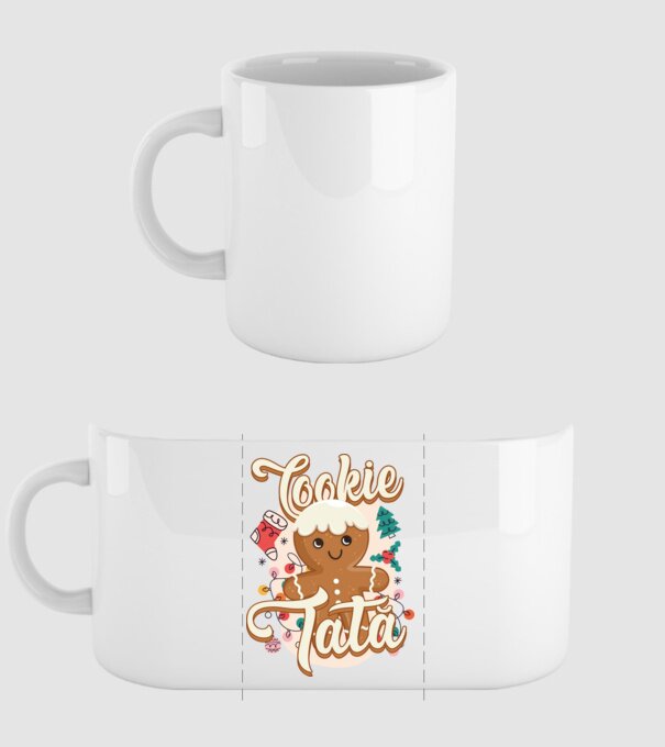 Cookie tată model alb pe tricou