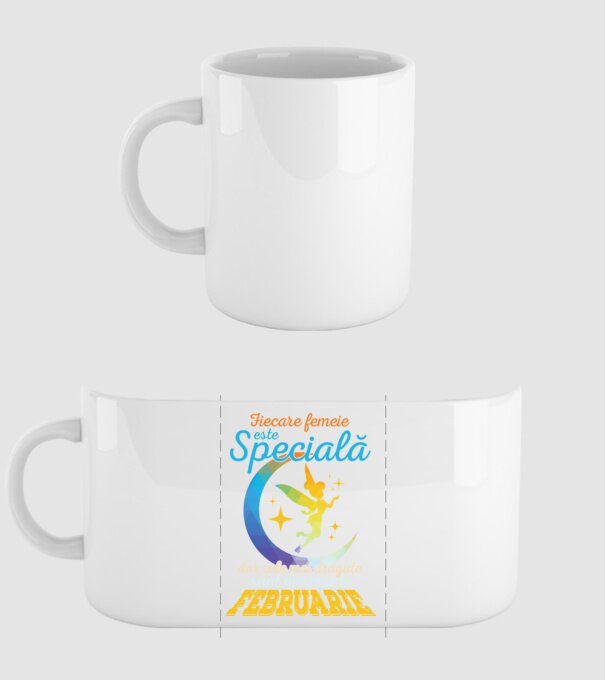 Fiecare femeie este specială, dar cele mai drăguțe sunt născute în februarie model alb pe tricou