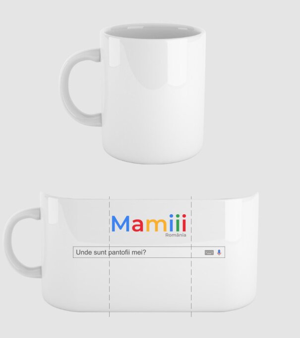 Mamiiii - Unde sunt pantofii mei? model alb pe tricou