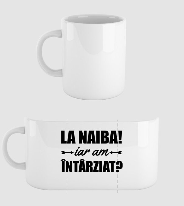 La naiba! Iar am întârziat? model alb pe tricou