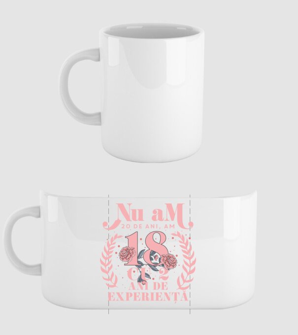 Nu am 20 de ani, am 18 cu 2 ani de experiență model alb pe tricou
