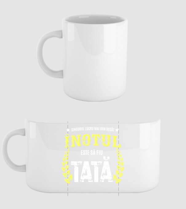 Singurul lucru mai bun decât înotul este să fiu tată model alb pe tricou
