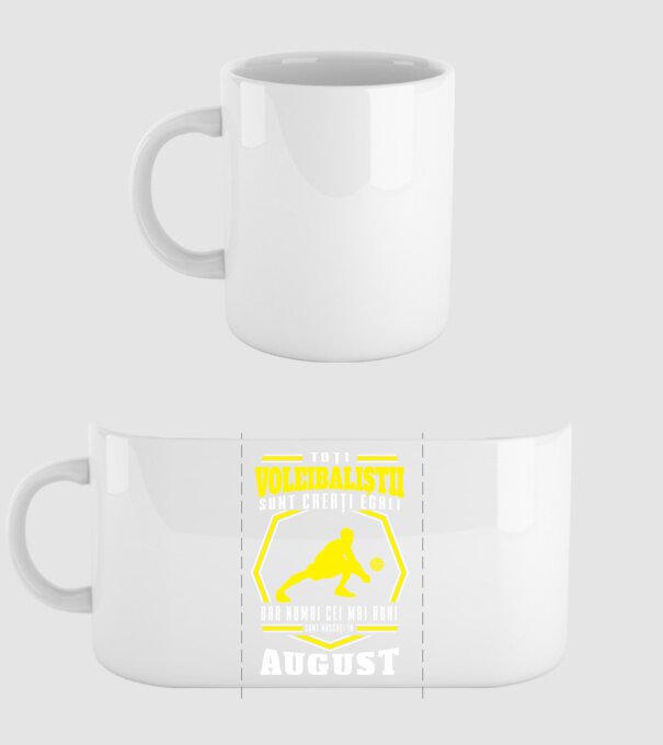 Toți voleibaliștii sunt creați egali, dar numai cei mai buni sunt născuți în august model alb pe tricou