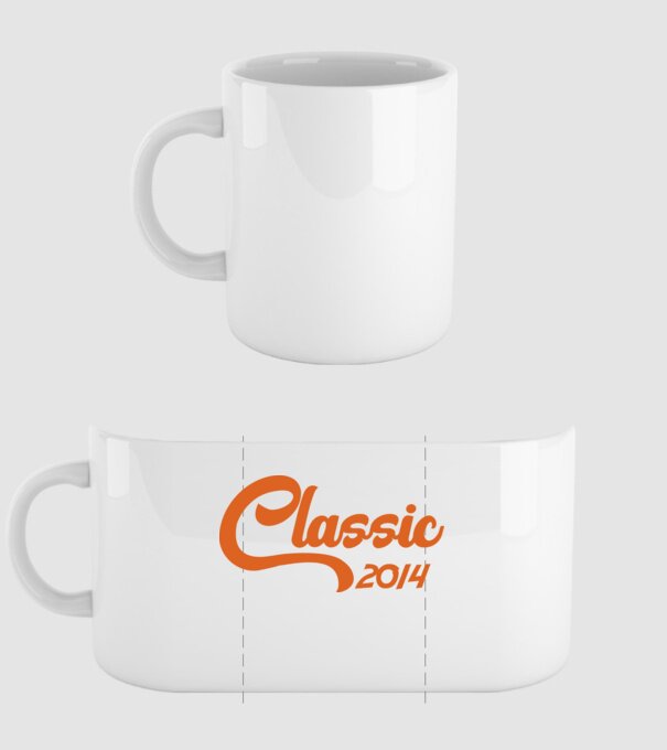 2014 Classic model alb pe tricou
