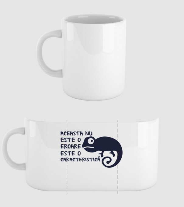 Aceasta nu este o eroare, este o caracteristică model alb pe tricou