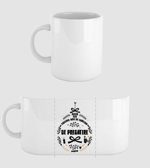 acesta este tricoul meu de Crăciun_de pregătire model alb pe tricou