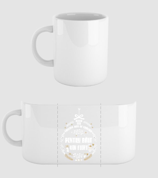 acesta este tricoul meu de Crăciun_pentru băut vin fiert model alb pe tricou