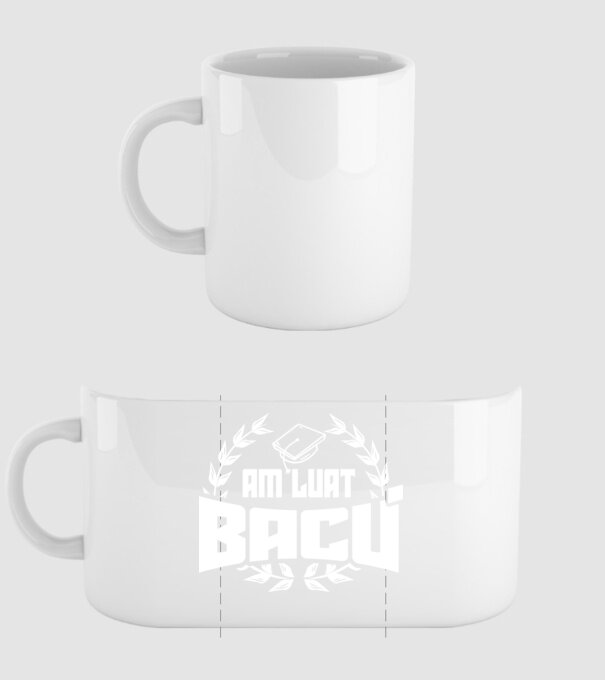 Am luat bacu model alb pe tricou