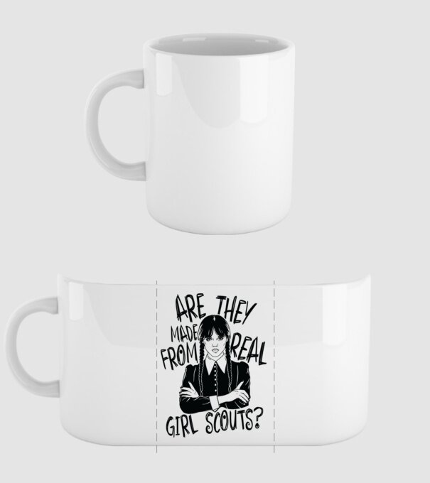 Are the made from real girl scouts model alb pe tricou