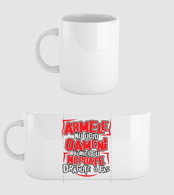Armele nu ucid oameni, bunicii cu nepoate drăguțe o fac model alb pe tricou