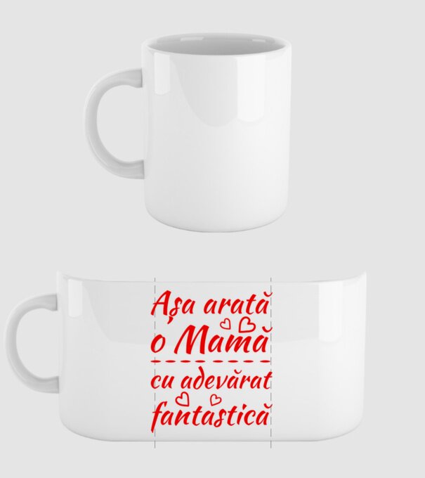Așa arată o Mamă cu adevărat fantastică model alb pe tricou