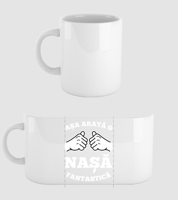 Așa arată o nașă fantastică model alb pe tricou