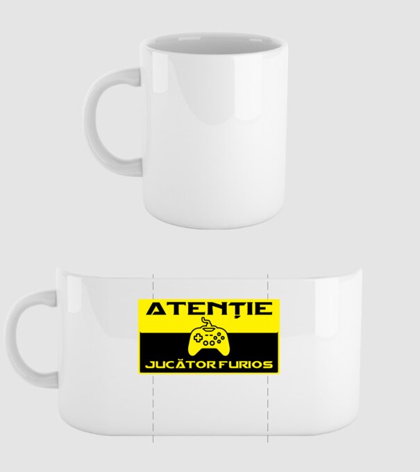 Atenție! Jucător furios model alb pe tricou