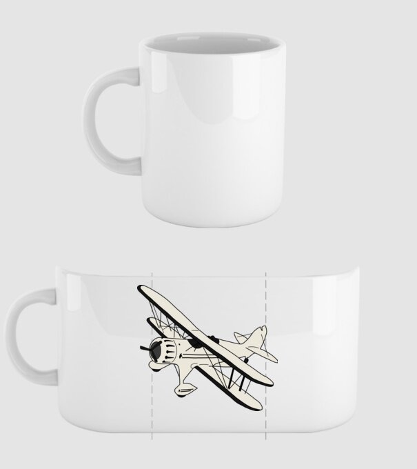 Avioane model alb pe tricou