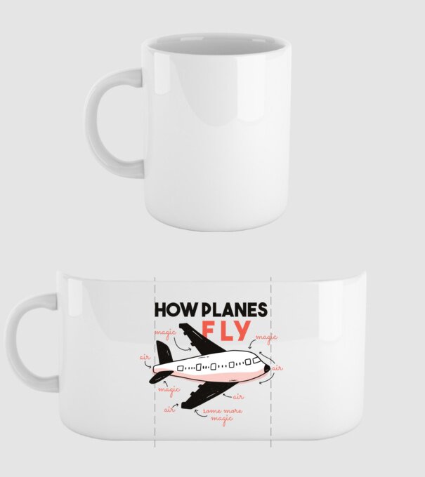Avioane model alb pe tricou