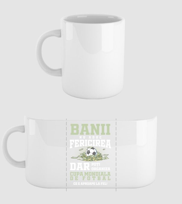 Banii nu aduc fericirea model alb pe tricou