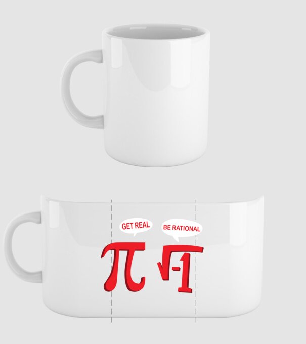 Be rational PI model alb pe tricou