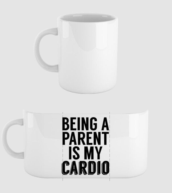 Being a parent model alb pe tricou