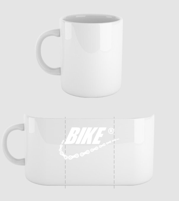 Bike model alb pe tricou