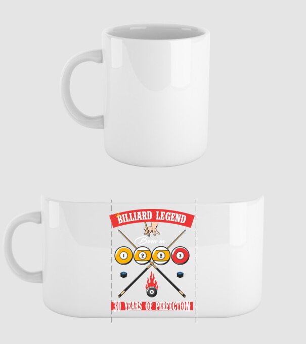Billiard legend born in 1993 model alb pe tricou