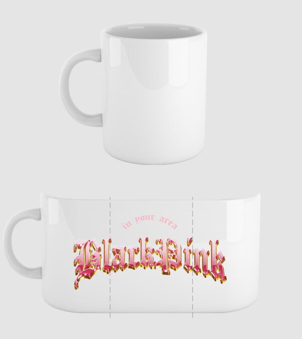 BLACPINK in your area model alb pe tricou