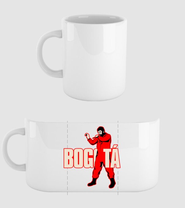 bogota la casa de papel model alb pe tricou