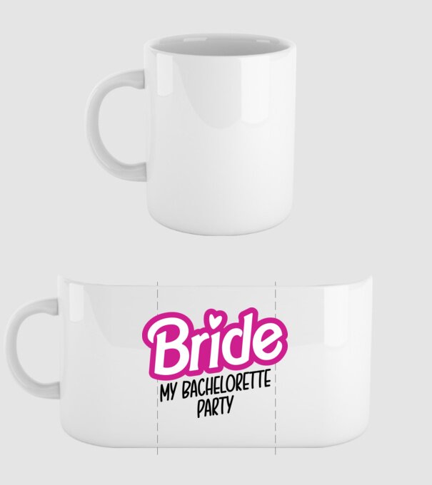 Bride Barbie model alb pe tricou