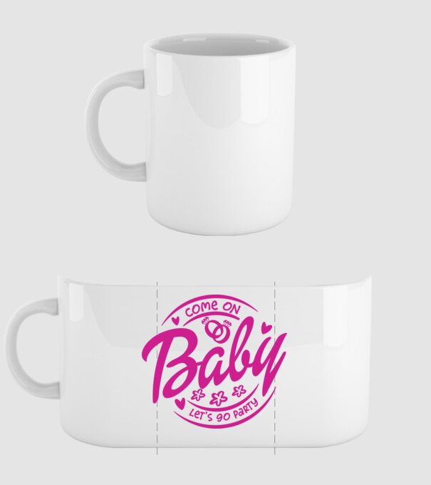 Bride Barbies Baby lets go party model alb pe tricou