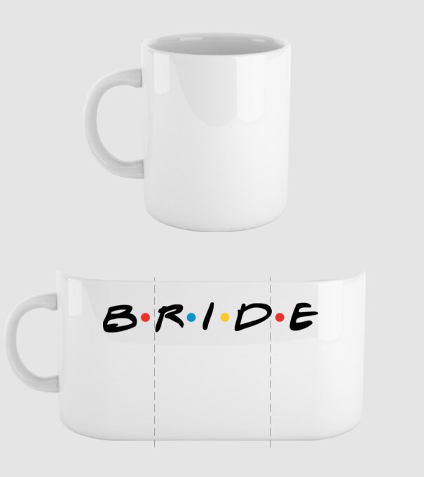 Bride Friends style drk model alb pe tricou