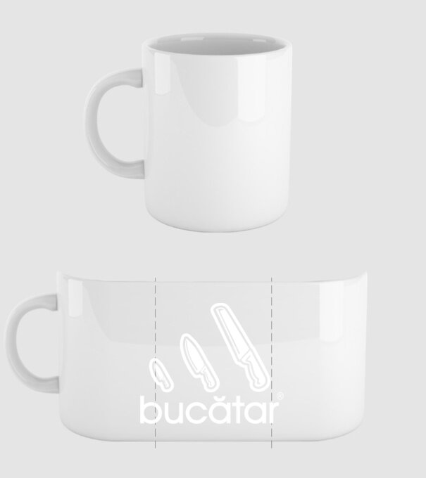 bucătar model alb pe tricou