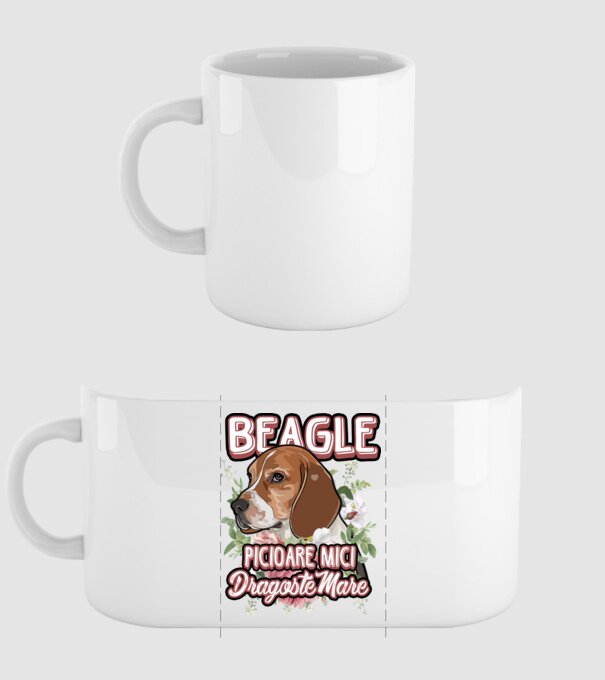 Bulldog francez picioare mici dragoste mare model alb pe tricou
