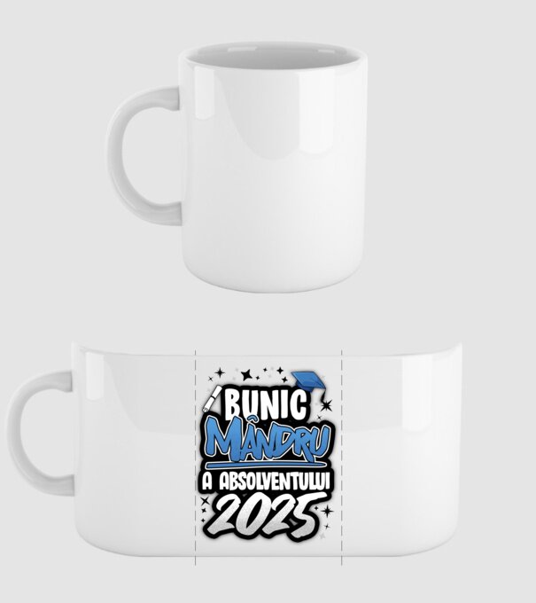 Bunic MÂNDRU a absolventului model alb pe tricou