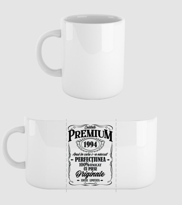 calitate premium -1994 - anul în care s-a născut - perfecțiunea - 100% unicat, cu piese originale, ediție limitată model alb pe tricou