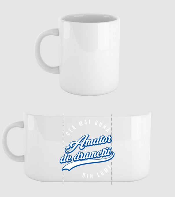 Cea mai bună amator de drumeții din lume model alb pe tricou